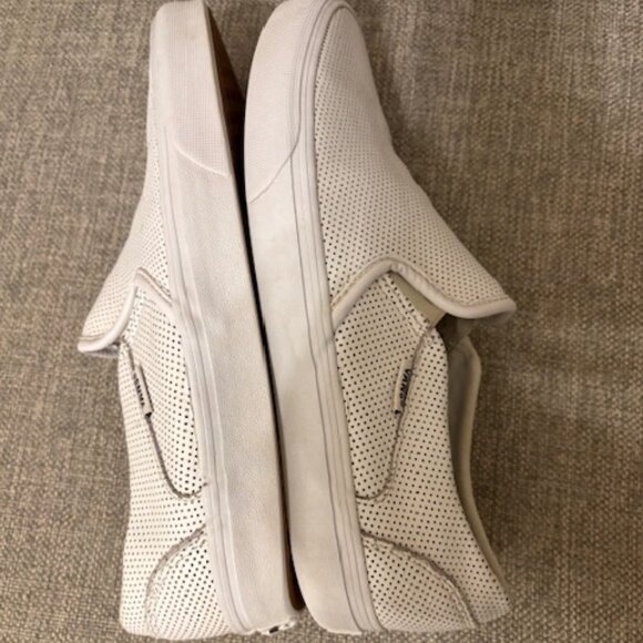 Classic Vans White Slip-Ons Size 9.5M - Picture 5 of 8